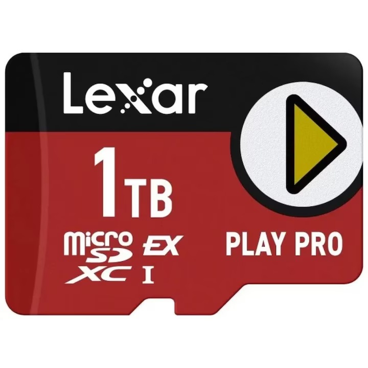 Карта памет microSDXC Lexar 1TB UHS-I Клас 10, с включен SD адаптер, висока скорост на трансфер, идеална за смартфон, камера, дронове и гейминг