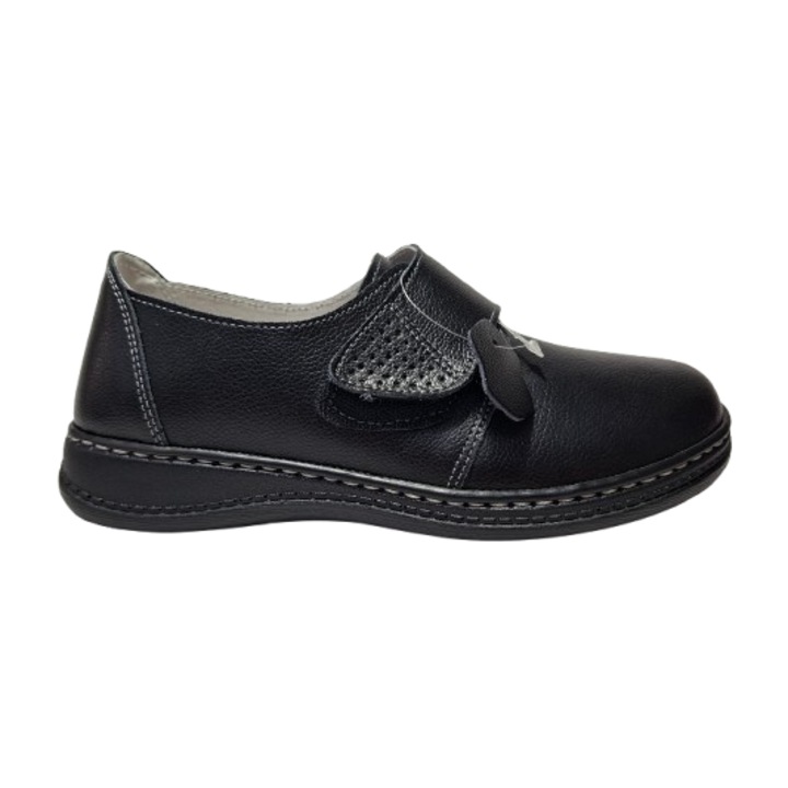 Pantofi dama piele naturala negru Angel Blue 39 EU