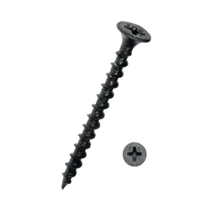 Suruburi autofiletante profile lemn gipscarton Dresselhaus 3, 9x45 mm otel fosfatat, 100 bucati