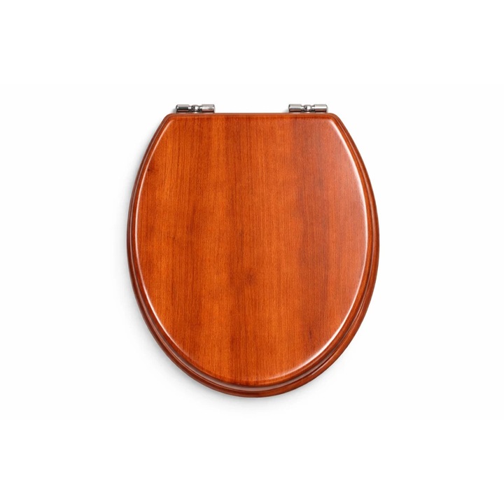 Capac WC inchidere lenta, design lemn