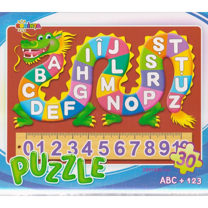 Dorinta, Puzzle 30 piese ABC + 123