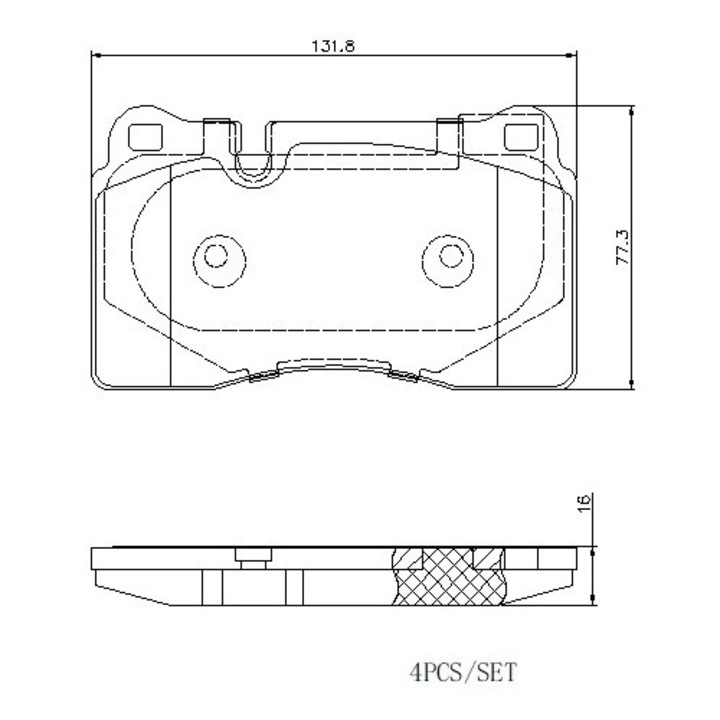 Fékbetét Készlet BREMBO P85116E, RAR által jóváhagyott, elektromos SUV, NIO, 2020-2021