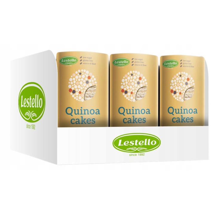 Rondele din quinoa Lestello, set 12 bucati x 135g, fara gluten, fara lactoza
