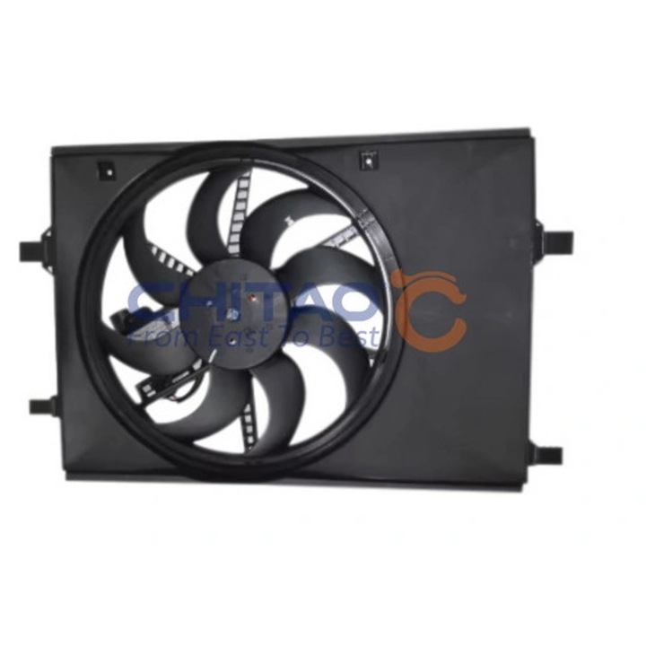 Вентилатор за охлаждане на радиатор CHITAO Ct399104, съвместим с MG, 1.5 бензин, 2017-, одобрен от RAR