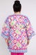 Poncho colorat cu un model roz geometric 48 EU