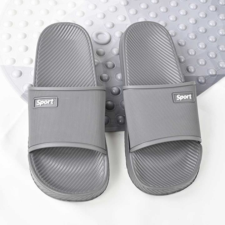 Papuci de casa Barbati, Din PVC, PB2028, Gri 43