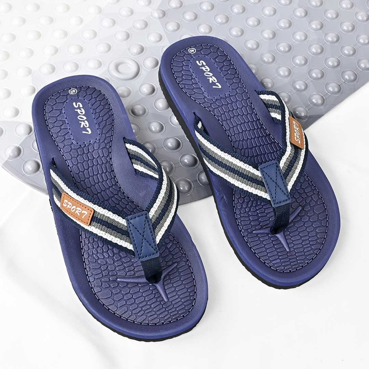 Slapi de Barbati, Din PVC, PB2030, Albastru