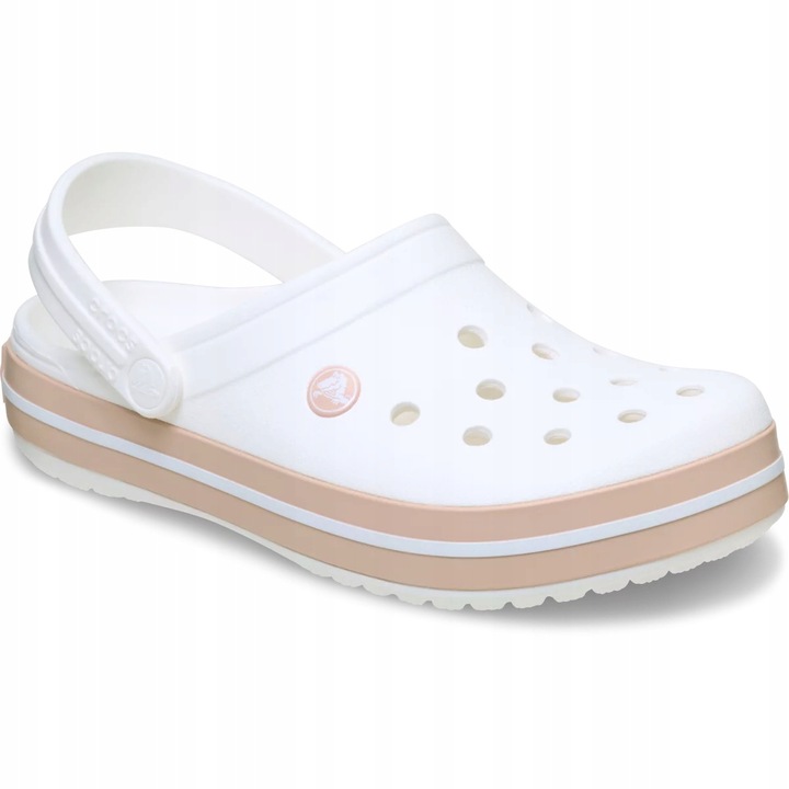 Crocs saboti barbati Crocband 11016 alb roz caramel EU 42-43