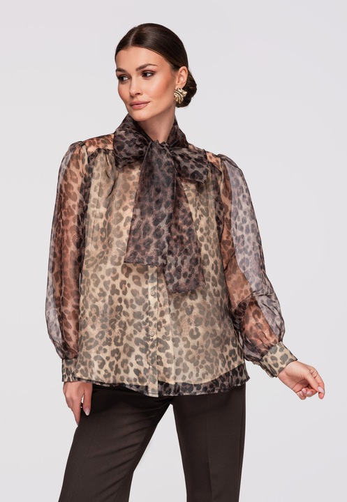 Áttetsző ing LARICA OW-SH-E0031, Bézs