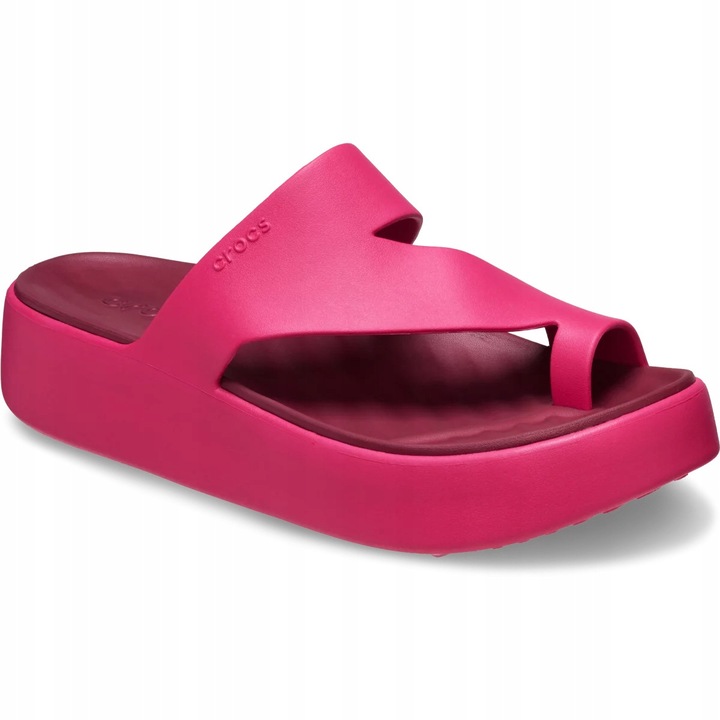 Papuci Crocs Getaway Platform Toe Loop, Roz, 37-38