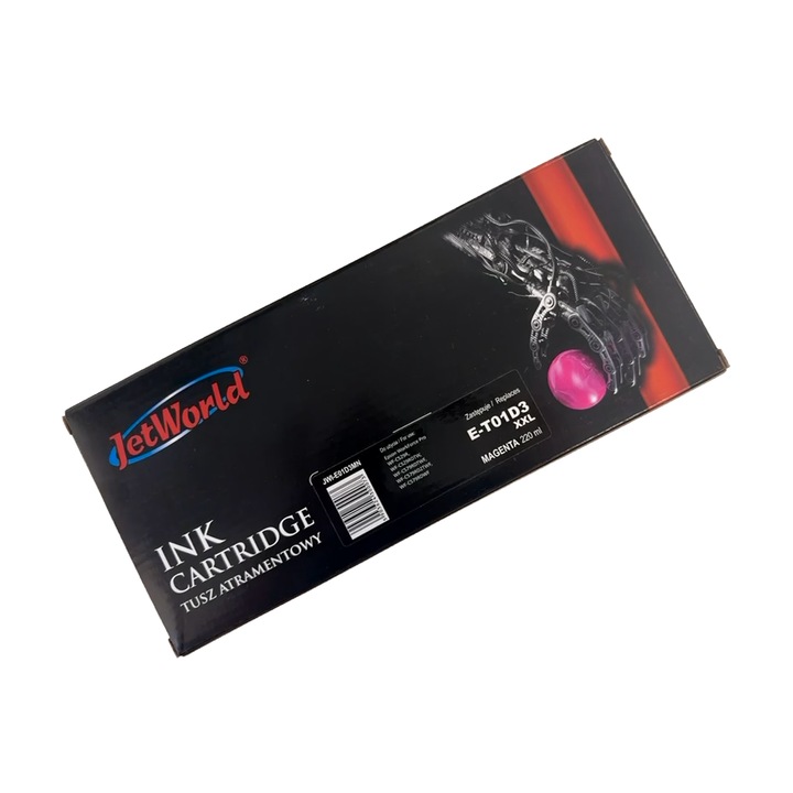 Касета с мастило Magenta XXL EPSON WF-C579, 20K, съвместима с JetWorld, JWI-E01D3MN
