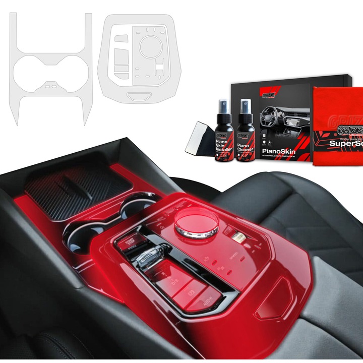 Folie de protectie pentru interior, Grizzprotector - Pianoskin Matte 2In1 Pentru Bmw 5 G60 (2023-2024)