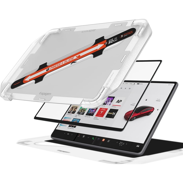 Folie sticla de protectie, Spigen Glas.Tr Ez Fit Fc Pentru Tesla Model 3 2024-2026 / Y 2025-26