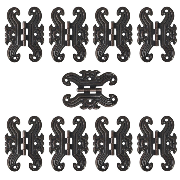 Balama pentru cutie din lemn, Maro Antik, 10 buc / set