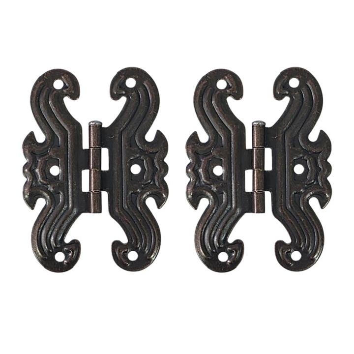 Balama pentru cutie din lemn, Maro Antik, 2 buc / set