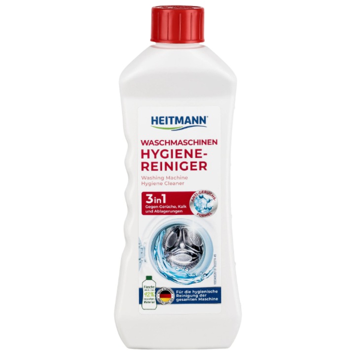 Pachet 6 x Solutie de curatare si intretinere pentru masini de spalat rufe, Heitmann, 250 ml