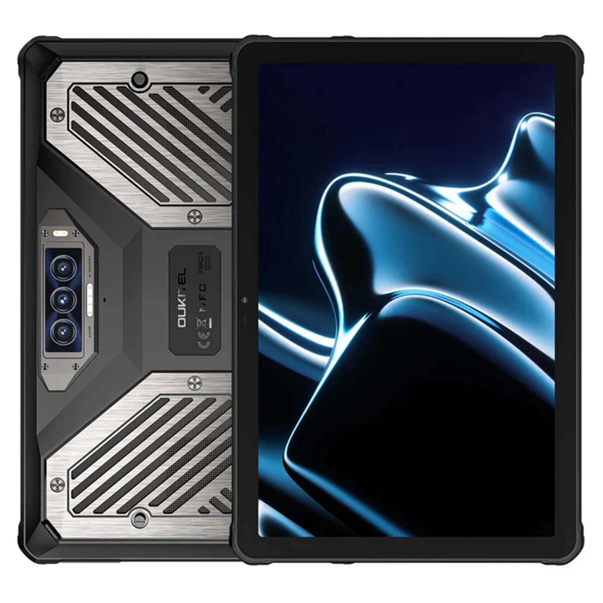 Tableta robustă Oukitel RT10, 11", 12GB RAM, 512GB, rezistentă la apă și praf, neagră