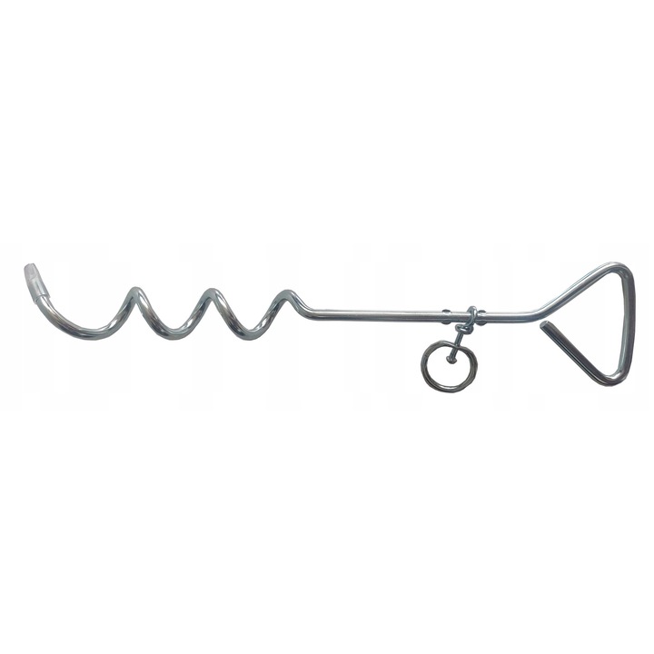 Surub metalic pentru prinderea cainelui, Sunka, 40cm, cromat