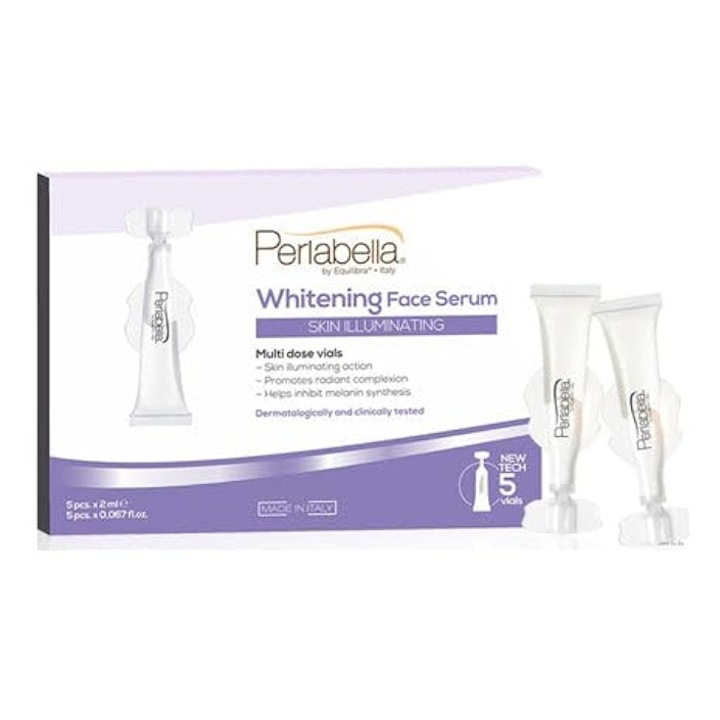 Set seruri Perlabella, 5 buc, 2 ml, pentru față, luminositate