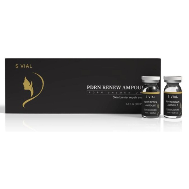 Ser Tratament Intens cu PDRN pentru Piele Obosita – Fiole Regeneratoare, Hidratare Profunda si Efect Rejuvenant, 5 × 10 ml