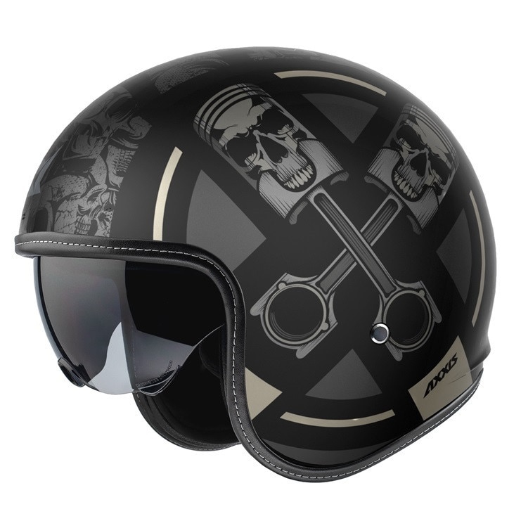 Casca moto Momo Design, Hornet, Negru/Gri - eMAG.ro