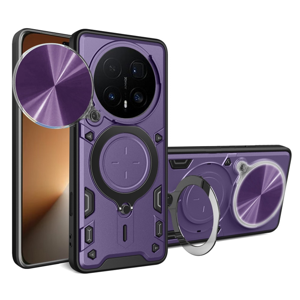 Husa pentru Honor Magic 8 Pro, CamGuard Pro Kickstand, Slider Camera, Antisoc, Protectie Superioara, Mov