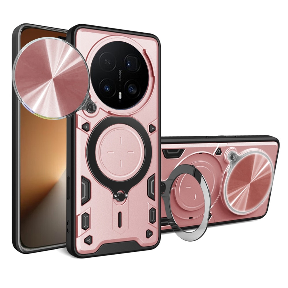 Husa pentru Honor Magic 8 Pro, CamGuard Pro Kickstand, Slider Camera, Antisoc, Protectie Superioara, Auriu rose