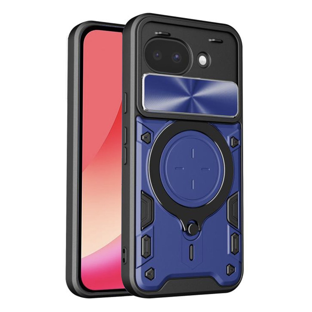 Husa pentru Google Pixel 10a, SKYDDAR INNOVATION, CamGuard Pro, Inel Magnetic, Protectie Camera, set cu sticker, Albastru