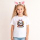 Tricou Paste Snoopy Paste Cos Oua Colorate Floral V2, Copii, 100% Bumbac, Cri-Flo, Cadou Aniversare Evenimente, Culoare Alb, Marime 7-8 ani, 134 CM