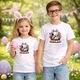Tricou Paste Snoopy Paste Cos Oua Colorate Floral V2, Copii, 100% Bumbac, Cri-Flo, Cadou Aniversare Evenimente, Culoare Alb, Marime 7-8 ani, 134 CM
