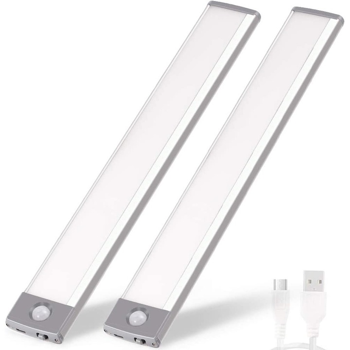 LED лампа със сензор за движение, USB зареждане, магнитно закрепване