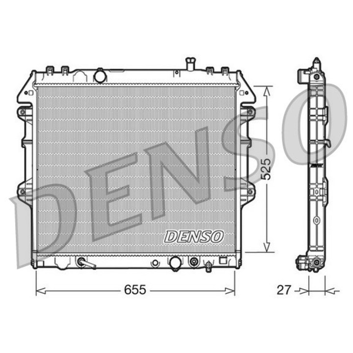DENSO DRM50045 hűtő, motorhűtés