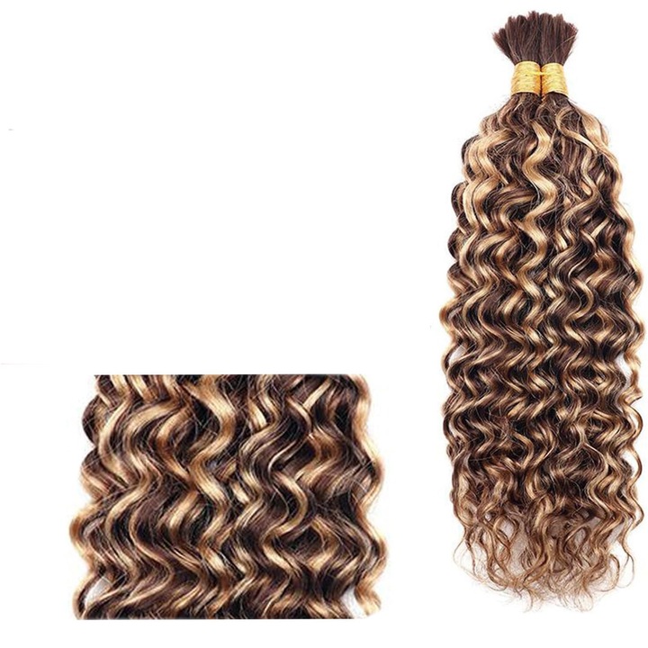 Коса за плитки комплект 2x100g 60 см Water Wave P4/27# рус меден омбре