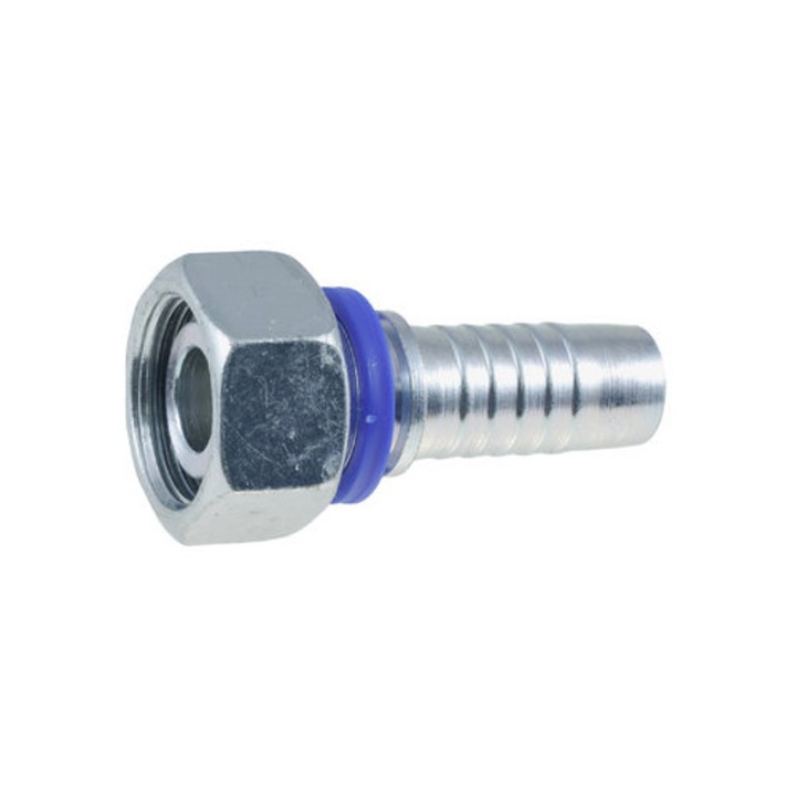 Racord DN20 18L M27x2, Hydron, horganyzott acél, maximális nyomás 160 bar, hidraulikus tömlőkhöz