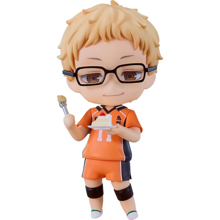 Nendoroid Kei Tsukishima figura, Haikyu!!, 10 cm, többszínű, kiegészítő készlettel