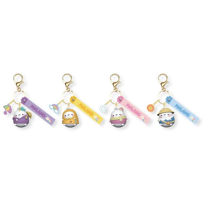 Breloc cu maner Molang Weather Series, YUME TOYS, multicolor, ideal pentru utilizare zilnica