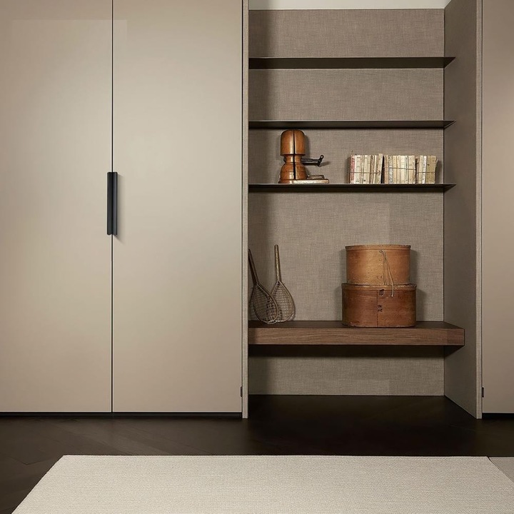 Set 2 Manere Model Attis, 3x352/1200 mm, Negru Mat, Aluminiu