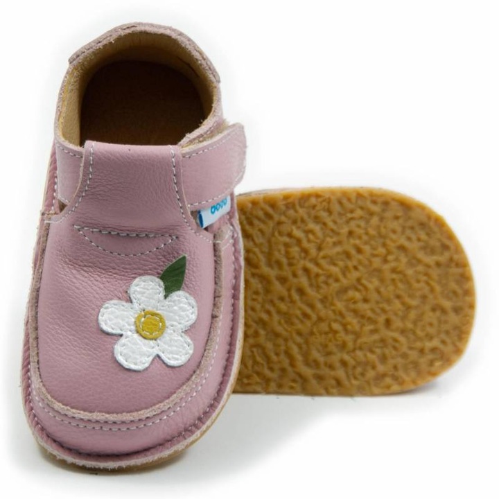 Pantofi copii barefoot Dodo Shoes Wild Flower, Cameo
