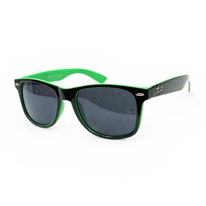 Ochelari de soare JUP Ray-Ban New Wayfarer *16037-41 F OCHI-4, design clasic pătrat, 145 mm, Negru/Verde