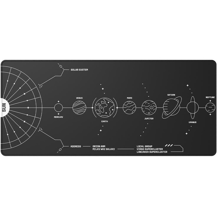 Подложка за мишка Project Terra Nova XL, Черен