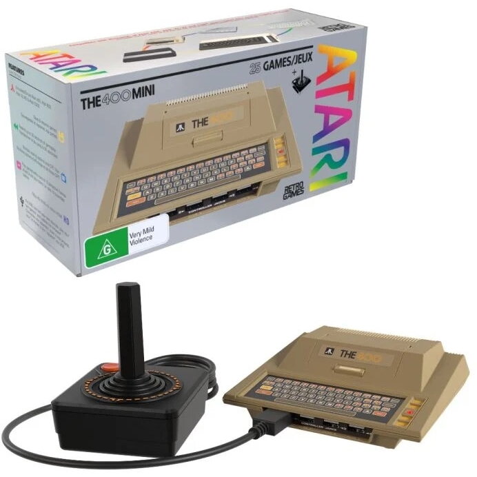 Consolă de jocuri Atari The 400 Mini, fără unitate optică, capacitate 0 GB