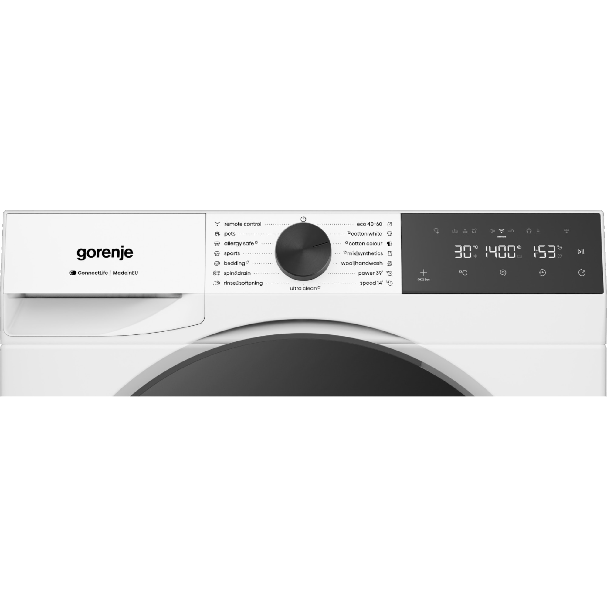Mașină de spălat Gorenje WG414A41, Wi-Fi, 10 kg, 1400 rpm, Clasa energetică A