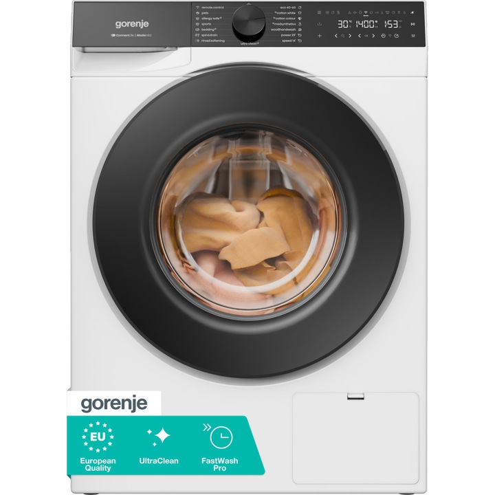 Пералня Gorenje WG684A31, Wi-Fi, 8 кг, 1400 обр./мин., енергиен клас A