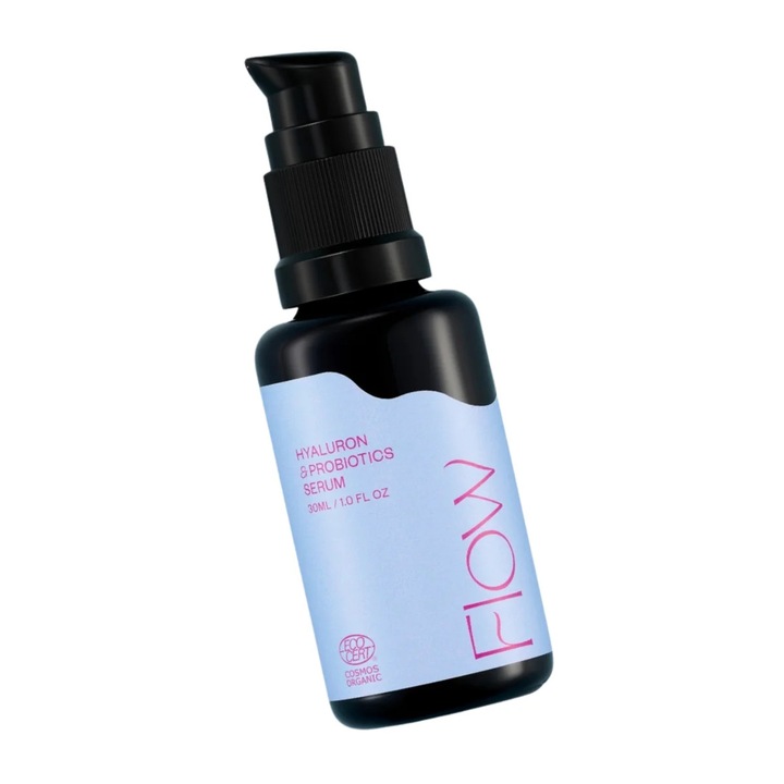 Дълбоко хидратиращ серум за лице с Хиалурон и Пробиотици – Flow Cosmetics Hyaluron & Probiotics 30 мл