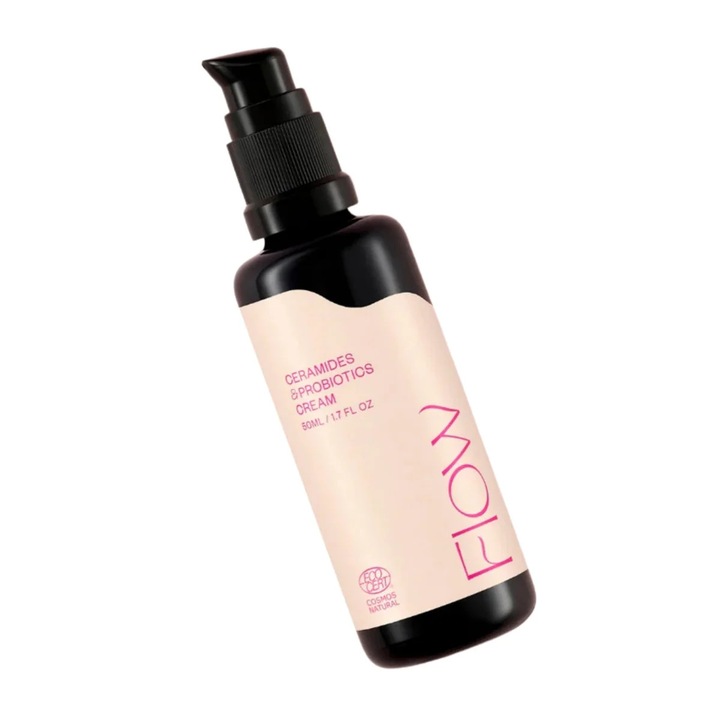 Бариерен крем за лице чувствителна кожа с пробиотици – Flow Cosmetics Ceramides & Probiotics 50 мл