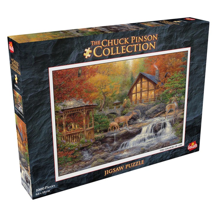 Puzzle Chuck Pinson - Erdei házikó, 1000 darab