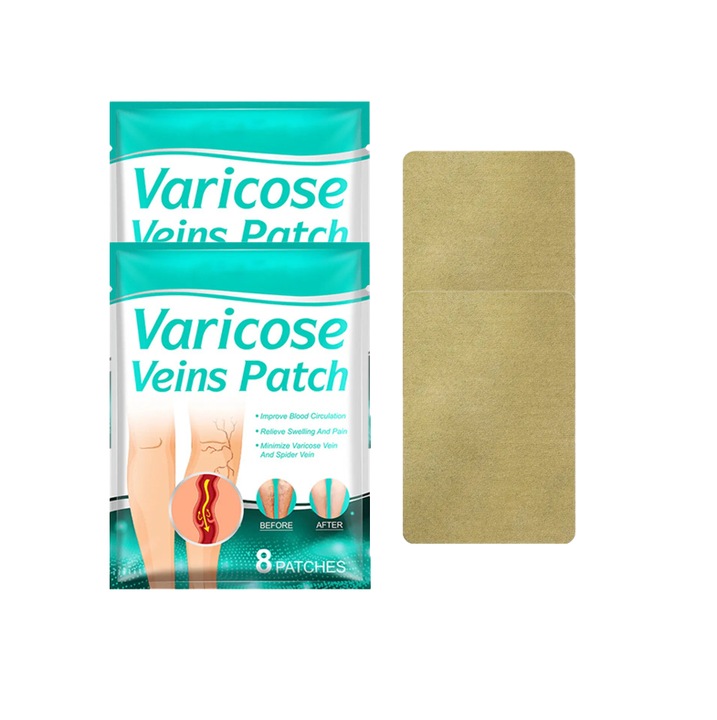 Plasturi pentru vene varicoase, set de 16 bucati, pentru ameliorarea disconfortului venelor de la gama