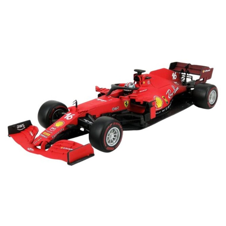 Модел на автомобил, BBurago, FERRARI F1 SF21 #16, сезон 2021, метал, 1:18
