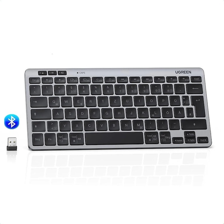 Tastatura mecanica gaming Royal Kludge RK61, 61 taste, hotswap, RGB, keyscaps ABS double shot, wireless, portabila, RK61