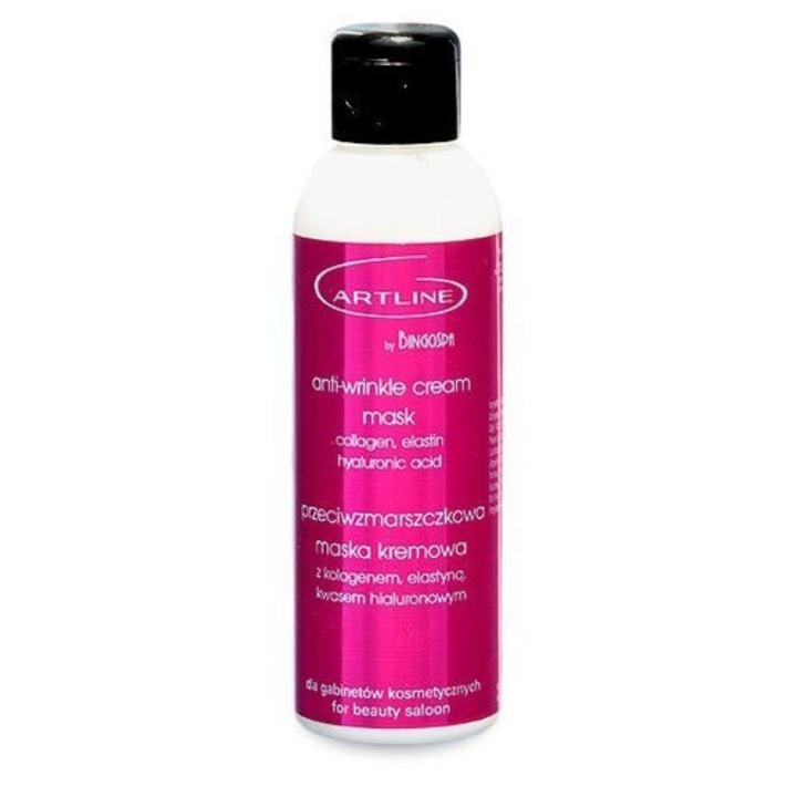 Masca Crema Antirid 135g, cu Colagen si Acid Hialuronic, pentru ten normal, utilizare zi/noapte, Bingospa